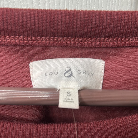 Lou & Grey Velour Sweatshirt  (S) NWT - Picture 2 of 6